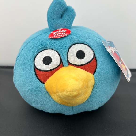 Angry Birds Blue Bird Jim Jay Plush Toy 8” No Sound 2010 Commonwealth - Picture 1 of 9